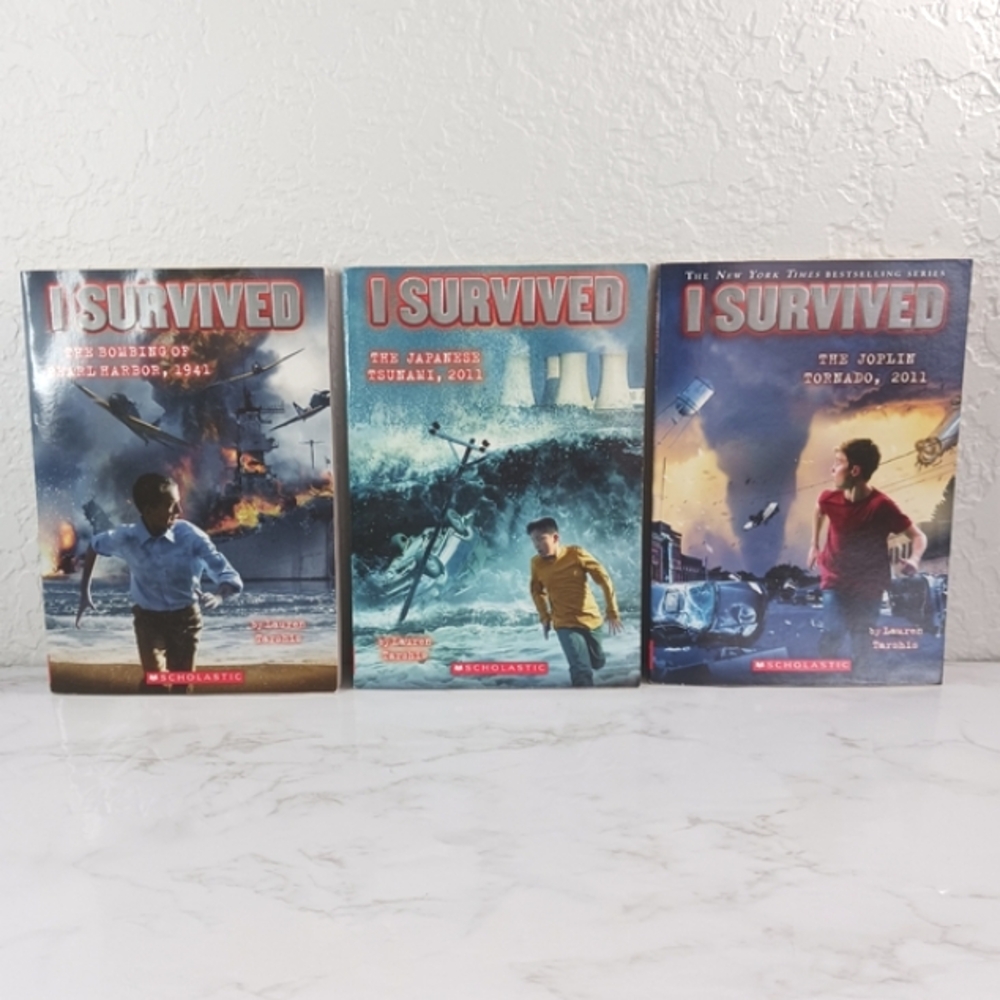 3 I Survived Paper Back Books
